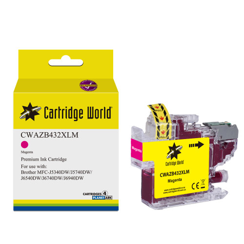 Cartridge World Brother LC432XL Magenta Ink Cartridge