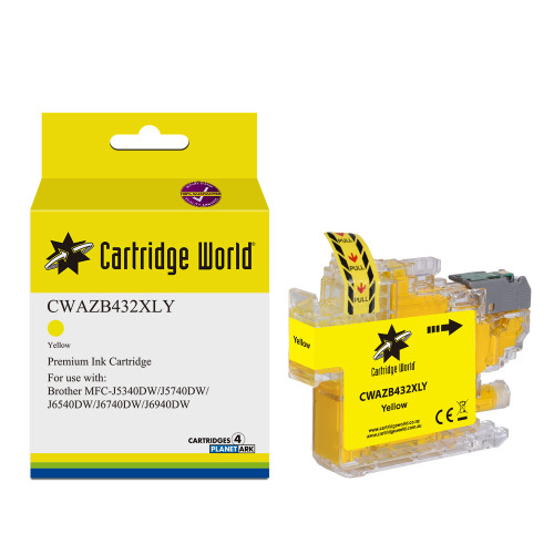 Cartridge World Brother LC432XL Yellow Ink Cartridge