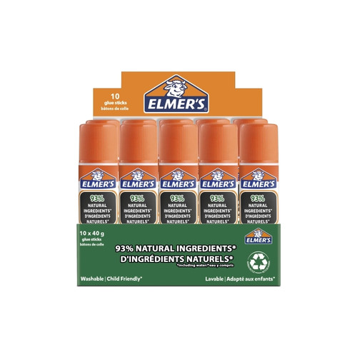 Elmers Eco Glue Stick 40g Boxes X 10
