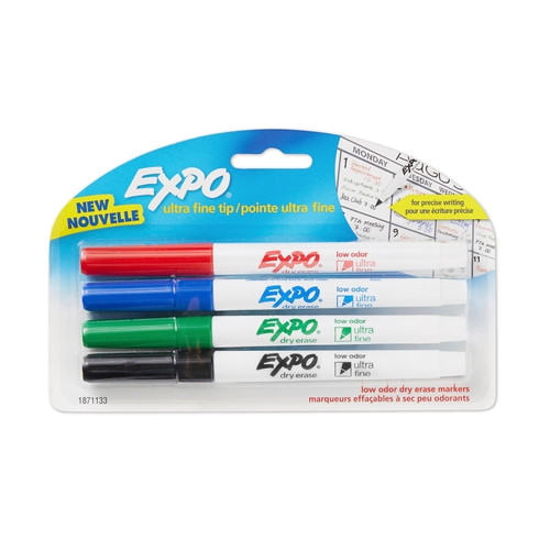 Expo W/B Mrkr Fine Ast Packet of 4 Boxes X 6