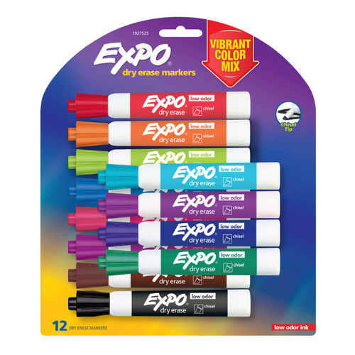 Expo WB Marker Vibrant Packet of 12