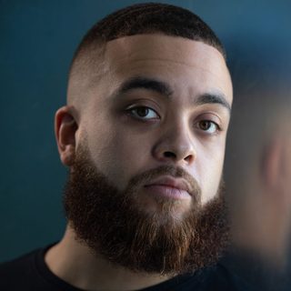 This is a headshot of Mason Clarke-Whale looking directly into camera.