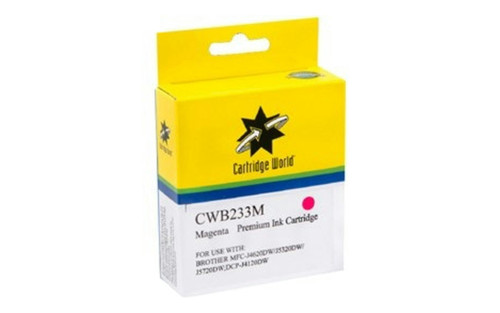 Cartridge World Brother LC-233M Magenta Ink Cartridge