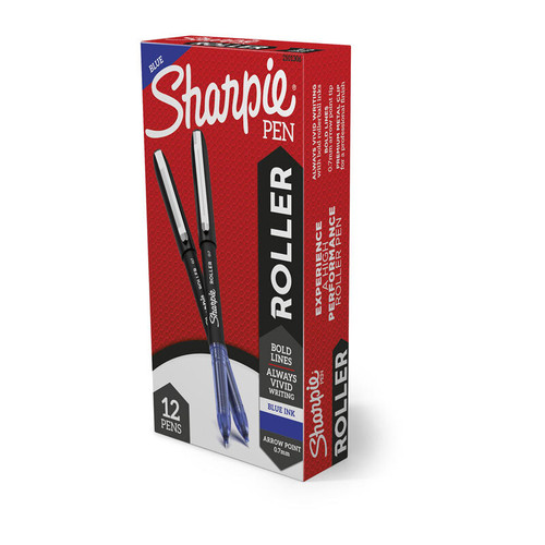 Sharpie RB 0.7mm Arrow Pt Blue Boxes X 12