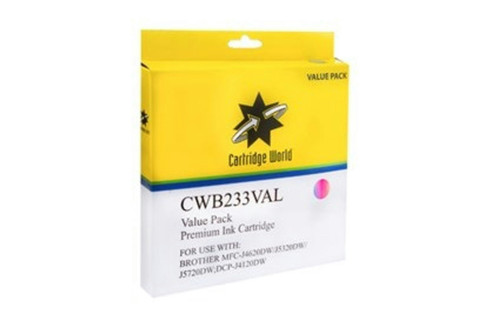Cartridge World Brother LC-233 Ink Value Pack