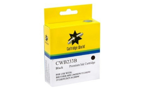 Cartridge World Brother LC-233B Black Ink Cartridge