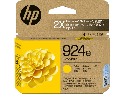 HP #924e EvoMore Yellow Ink 4K0V9NA OEM